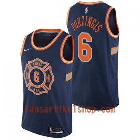 NBA New York Knick Trikots Kristaps Porzingis 6 Nike City Edition Swingman - Herren